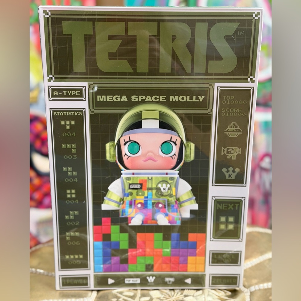 NIB Pop Mart MEGA Space Molly Tetris 400% collectible figure ~ SEALED